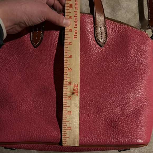 Dooney and Burke Bubblegum Pink Pebble Leather Satchel Bag - Picture 13 of 13